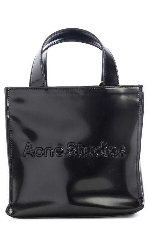 Womens Mini Faux Leather Logo Shopper Product Image