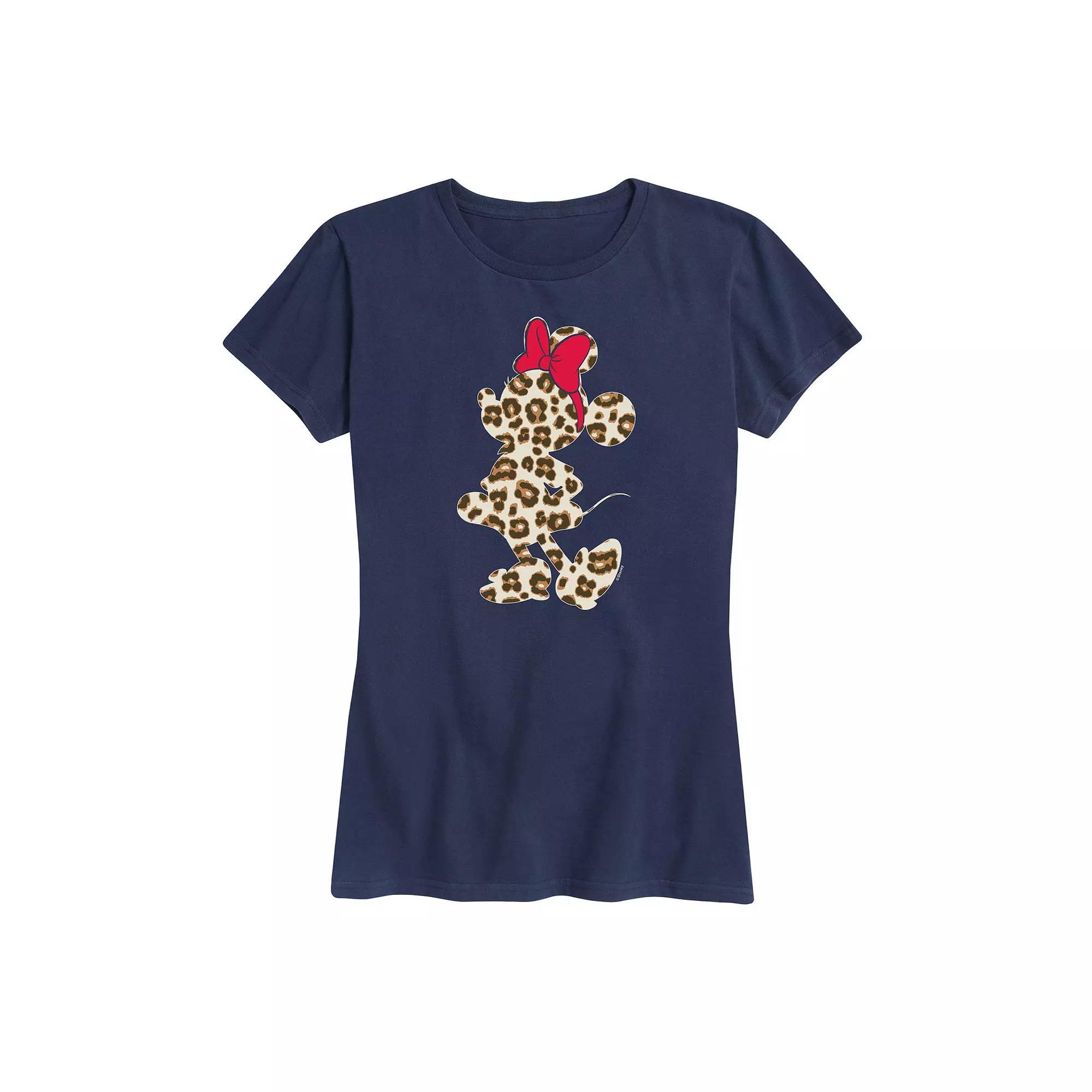 Disney's Minnie Mouse Women's Leopard Graphic Tee,  Product Image
