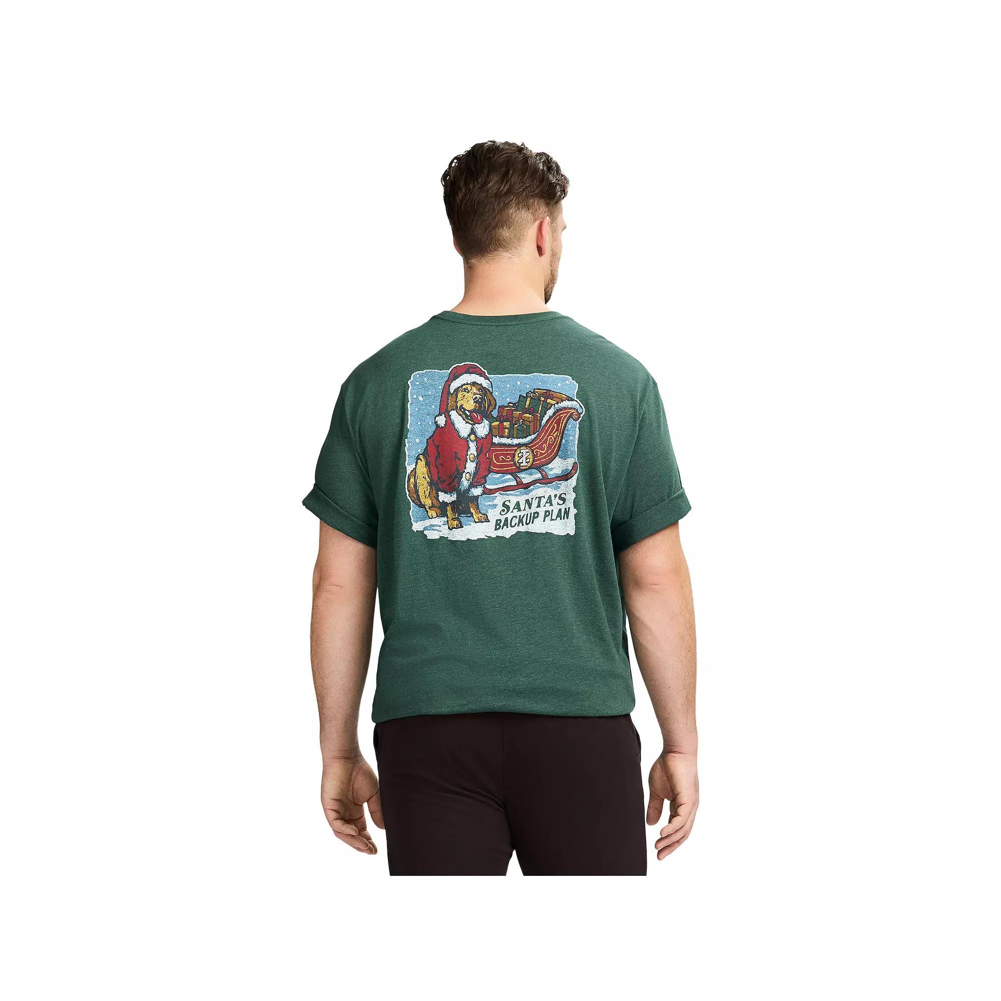 Big & Tall IZOD Saltwater Soft Wash Short Sleeve Graphic Tee, Men's, Size: Large Tall, Santas Backup Product Image