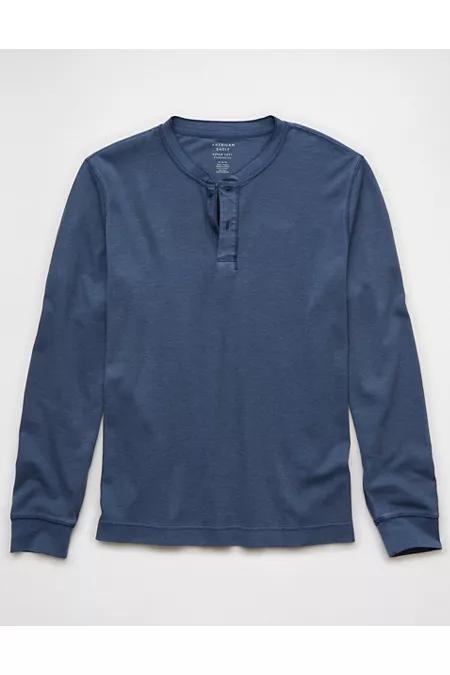 AE Long-Sleeve Thermal Henley T-Shirt Men's Product Image