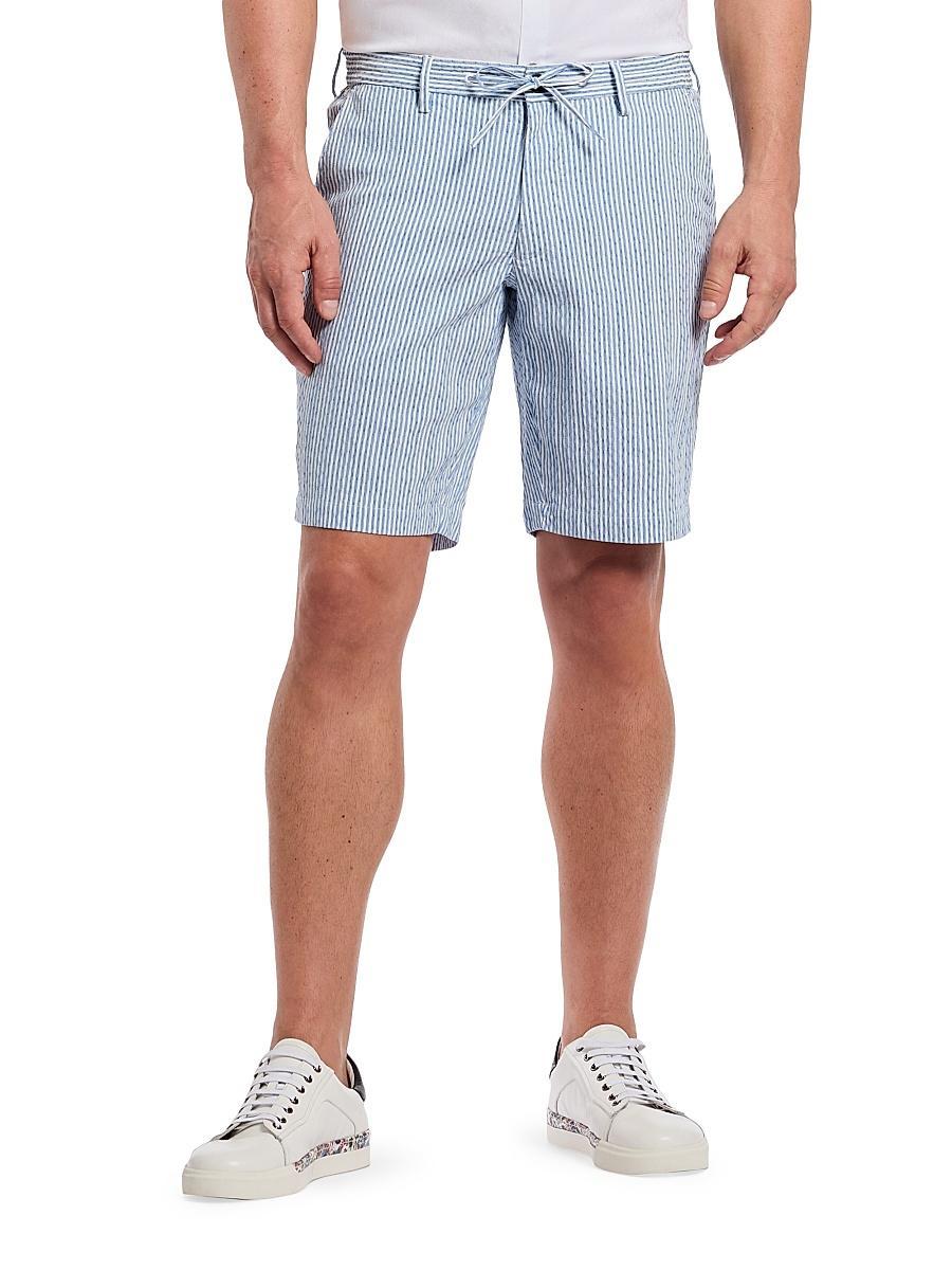 Mens Fornillo Striped Woven Drawstring Shorts Product Image