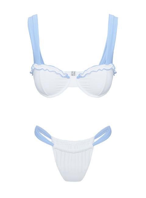This Summer Underwire Bikini Top Blue / White Product Image