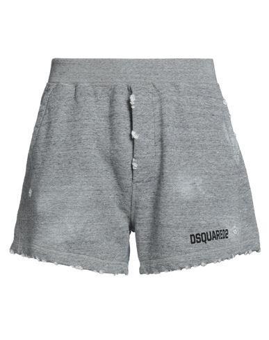 DSQUARED2 Man Shorts & Bermuda Shorts Grey Size L Cotton, Elastane Product Image