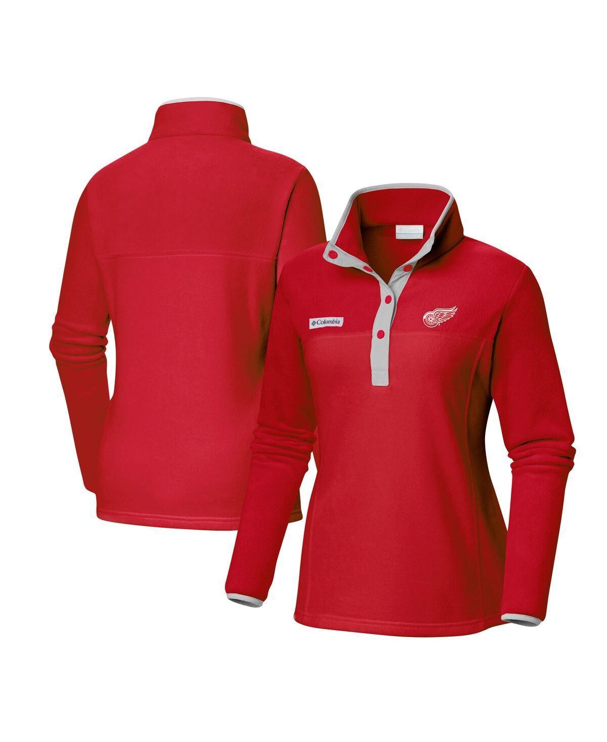 Womens Columbia Red Detroit Red Wings Benton Springs Half-Snap Jacket Product Image