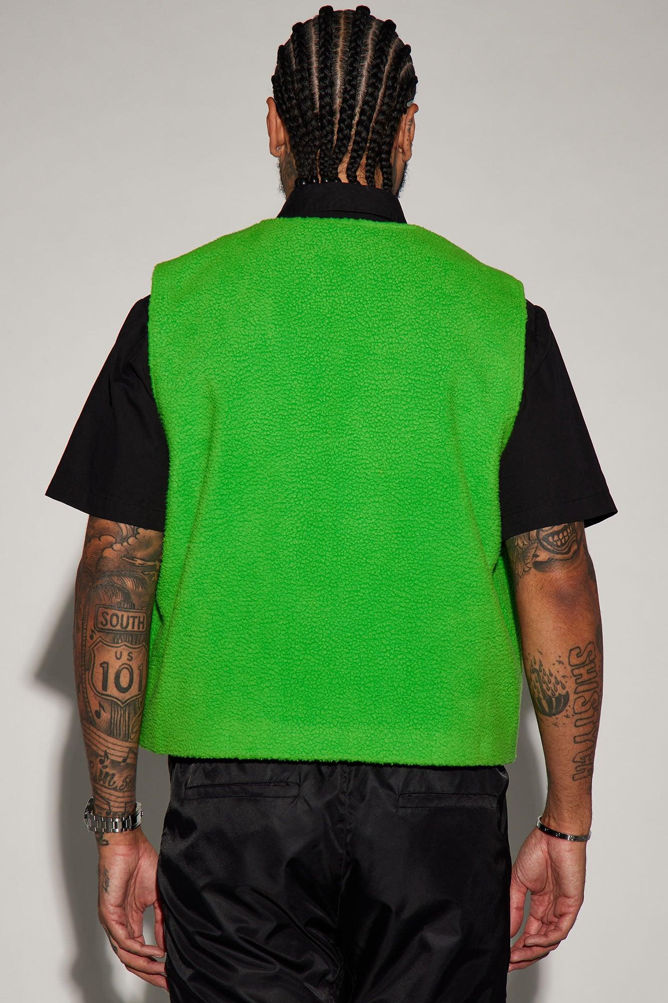 Boulder Sherpa Vest - Green Product Image