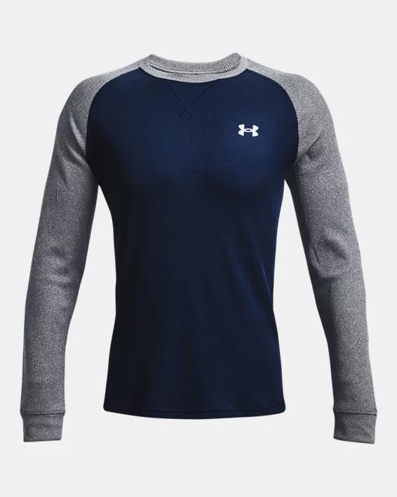 Men's UA Waffle Crew Long Sleeve Product Image