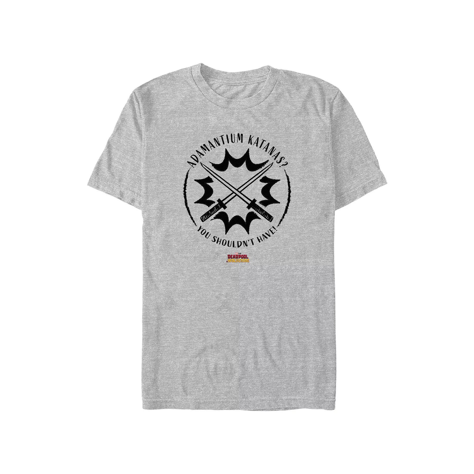 Big & Tall Marvel Deadpool & Wolverine Adamantium Katanas? Graphic Tee, Men's,  Product Image