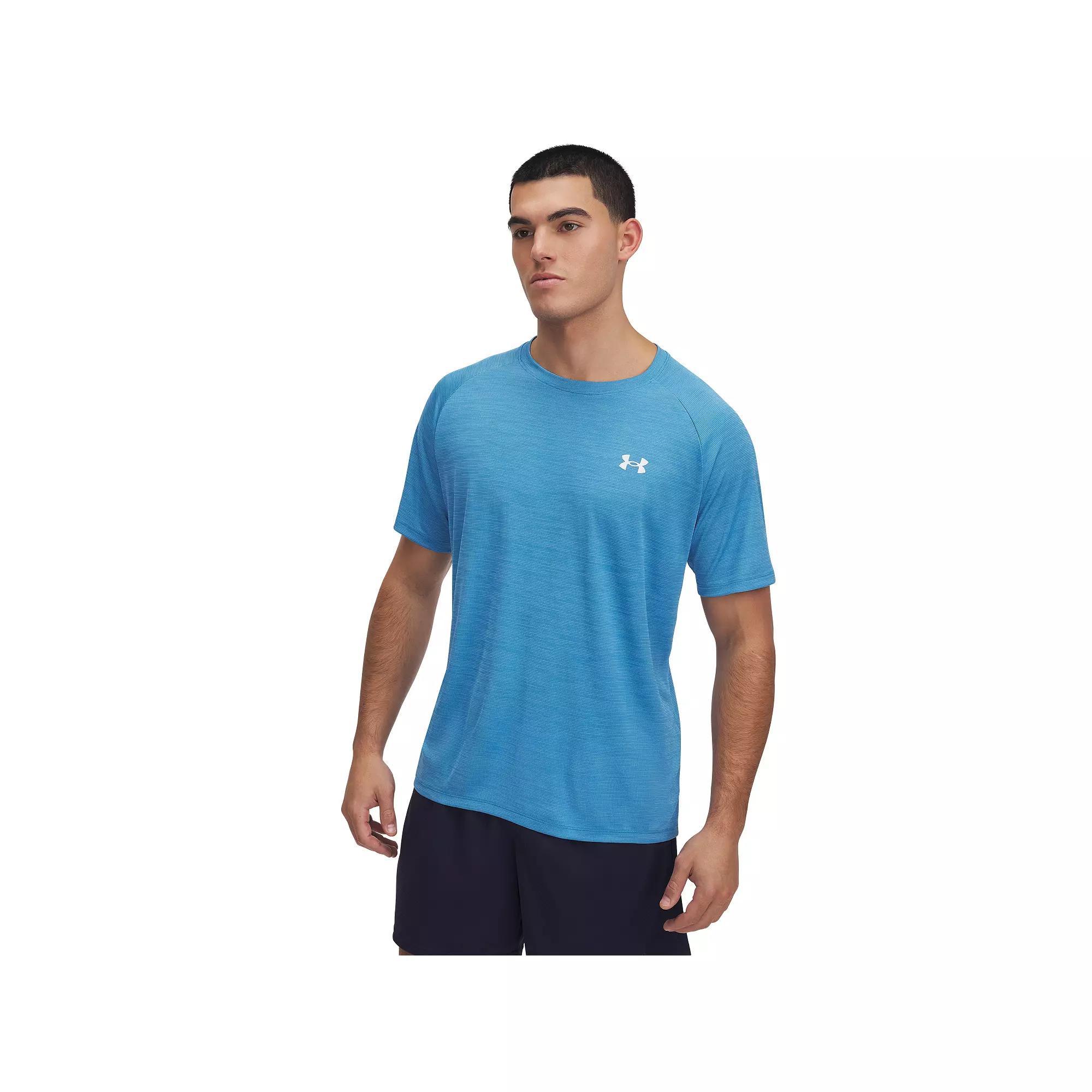 Men's Under Armour Tech Textured Short Sleeve Tee, Size: XL, Ether Blue Product Image