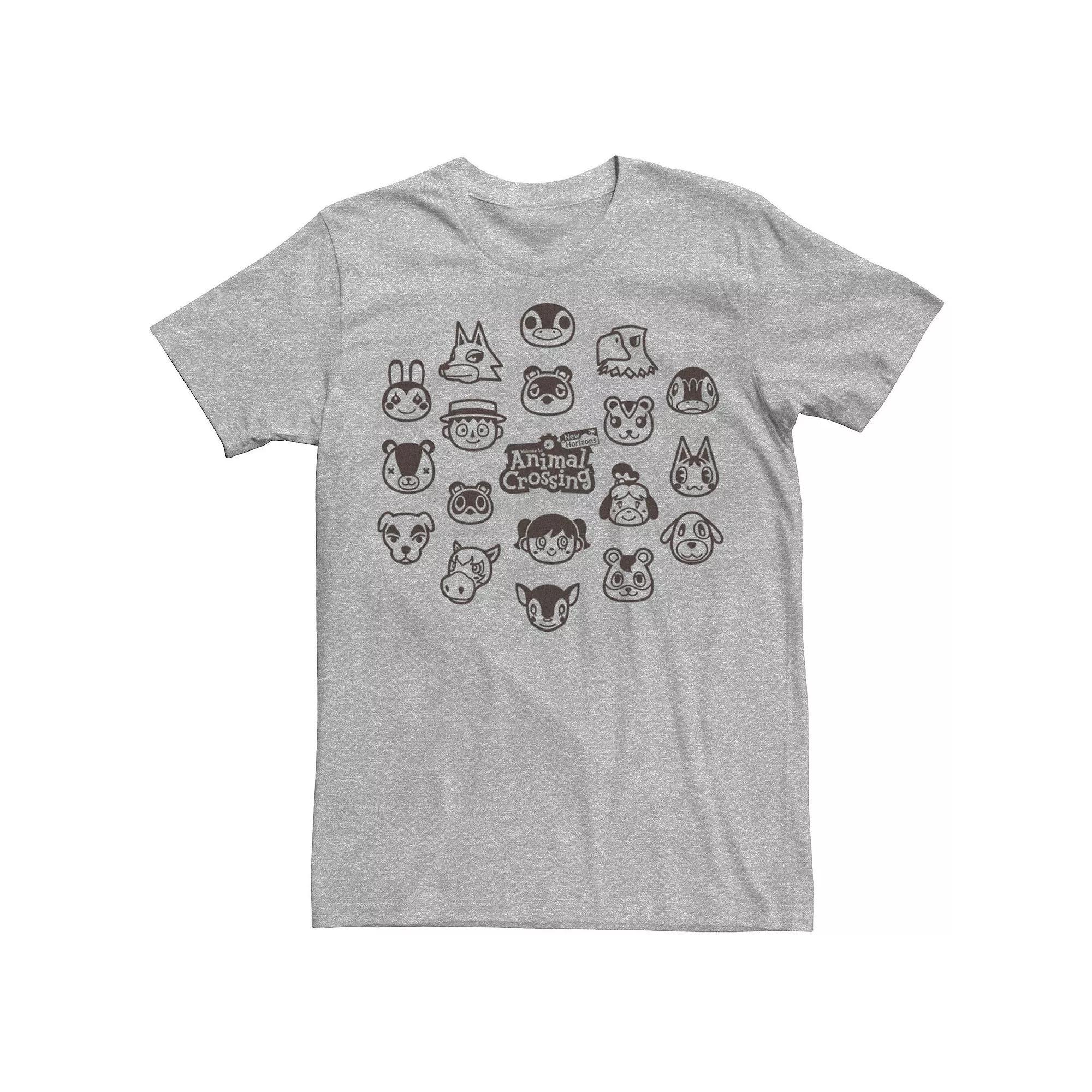 Men's Animal Crossing New Horizons Group Shot Villagers Tee,  Product Image
