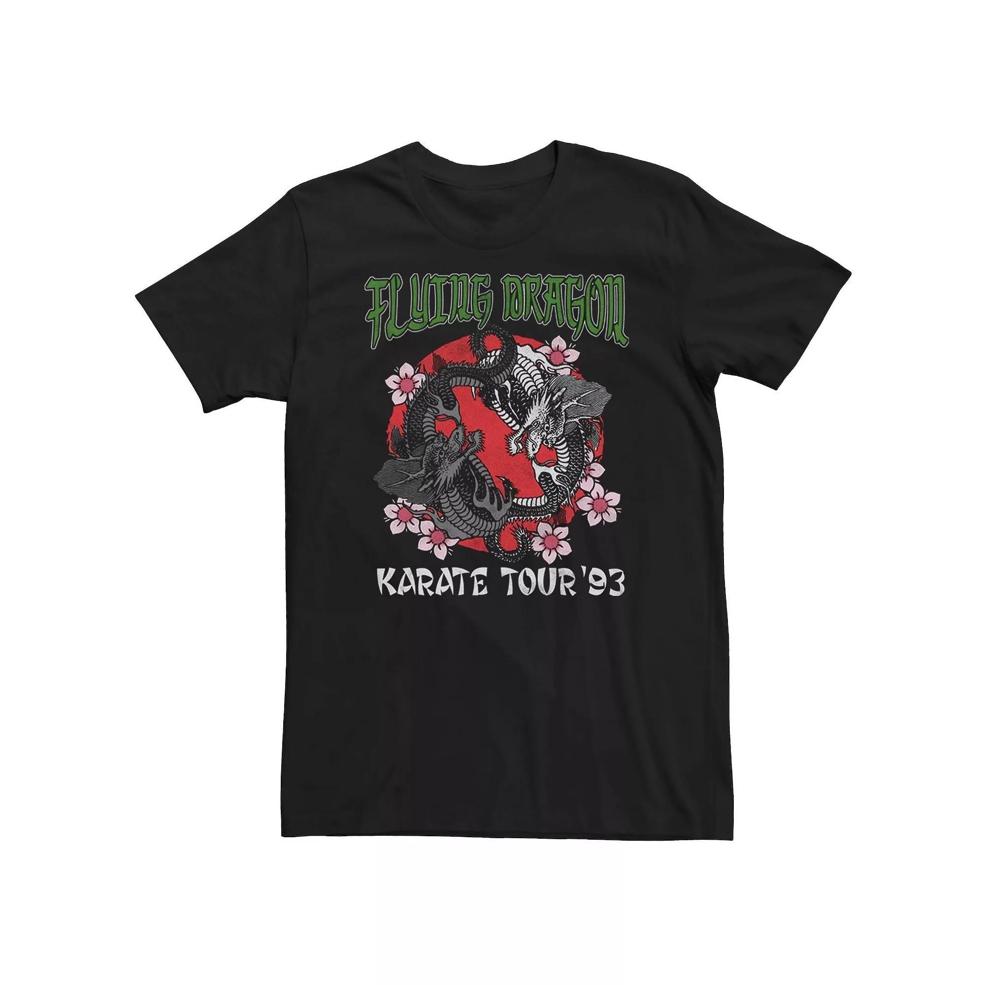 Big & Tall Flying Dragon Karate Tour Graphic Tee, Men's, Size: XXL Tall, Black Product Image