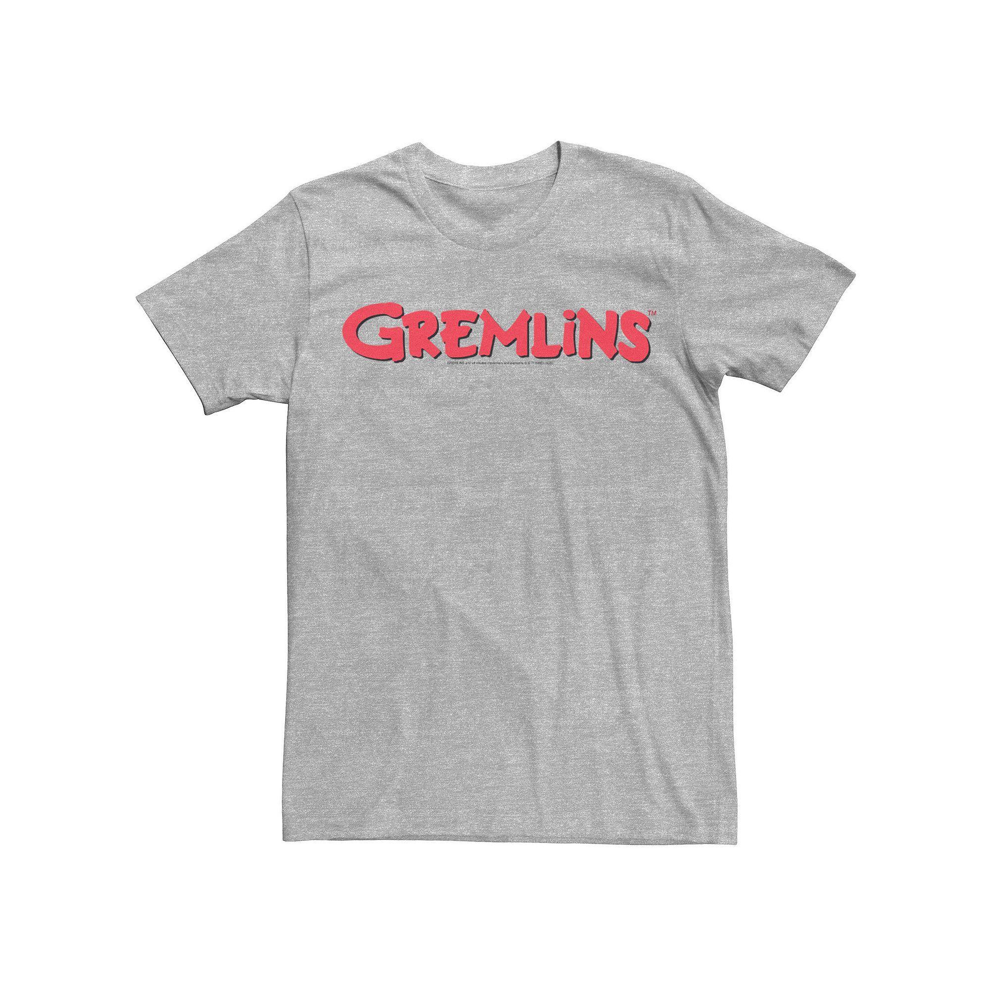 Men's Gremlins Front Logo Tee, Size: XL, Athletic Grey Product Image