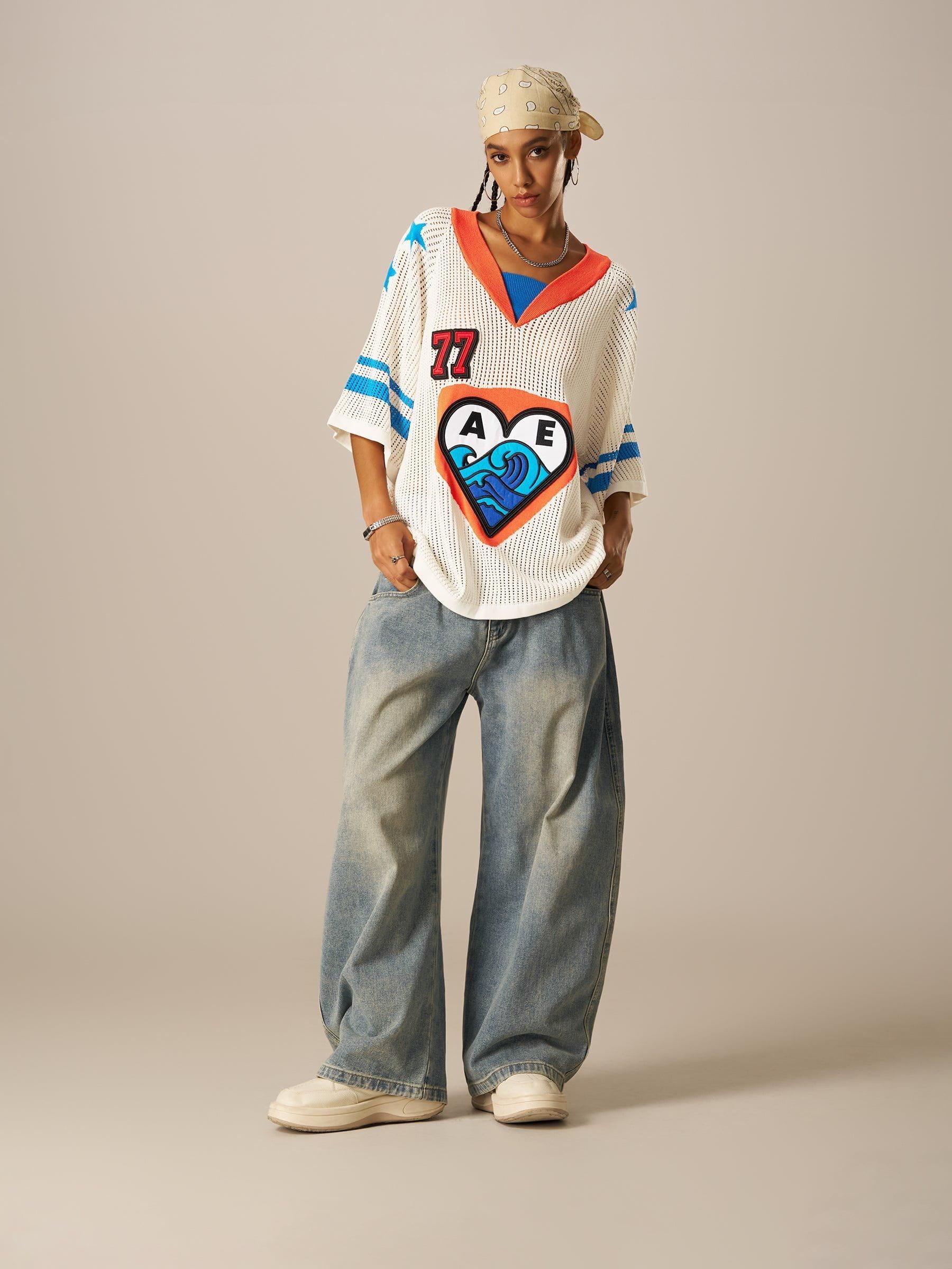 Aelfric Eden 77 Mesh V-Neck Knit Product Image