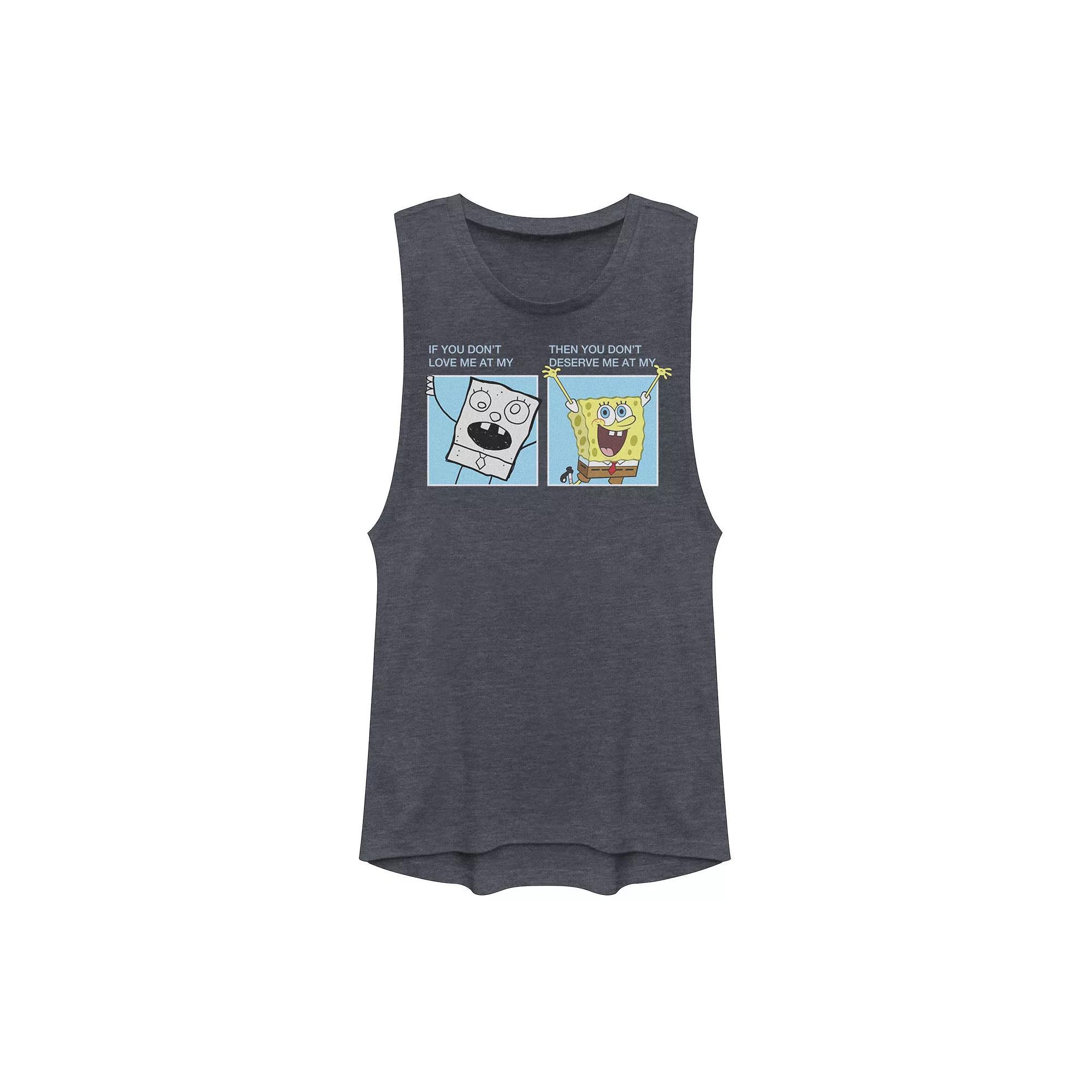Juniors' Nickelodeon Spongebob Painter Bob Group Shot Muscle Tank Top, Girl's,  Product Image