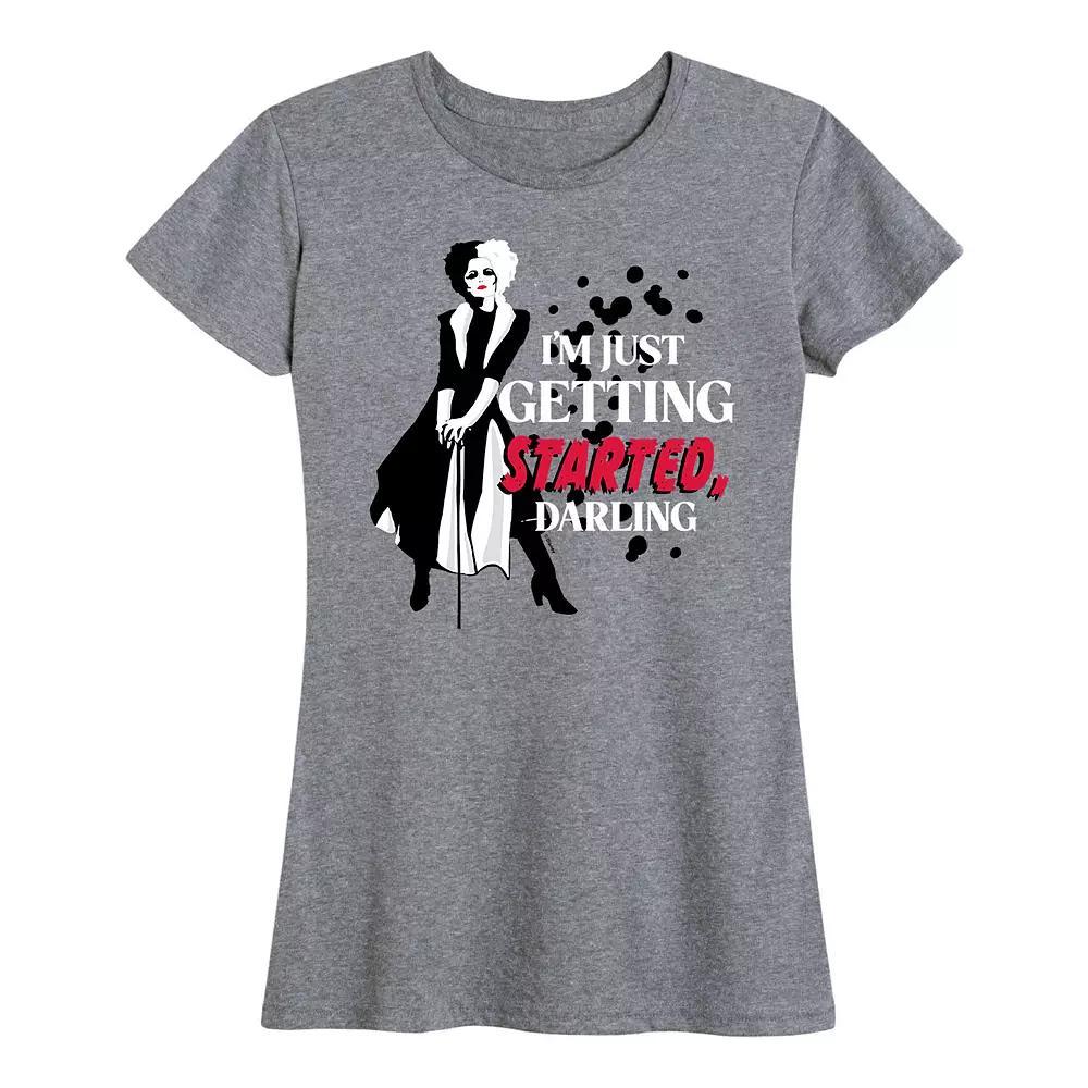 Disney's Cruella Women's Just Getting Started Graphic Tee,  Product Image