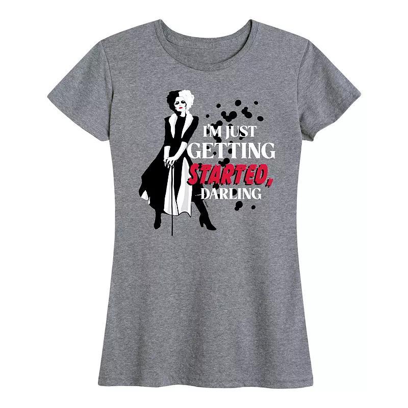 Disney's Cruella Women's Just Getting Started Graphic Tee,  Product Image