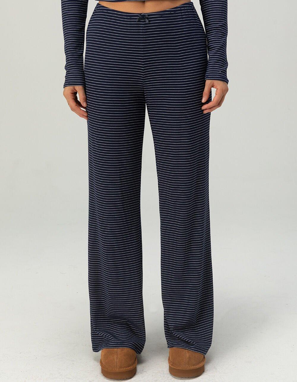 FULL TILT Rib Stripe Womens Pajama Pants Product Image