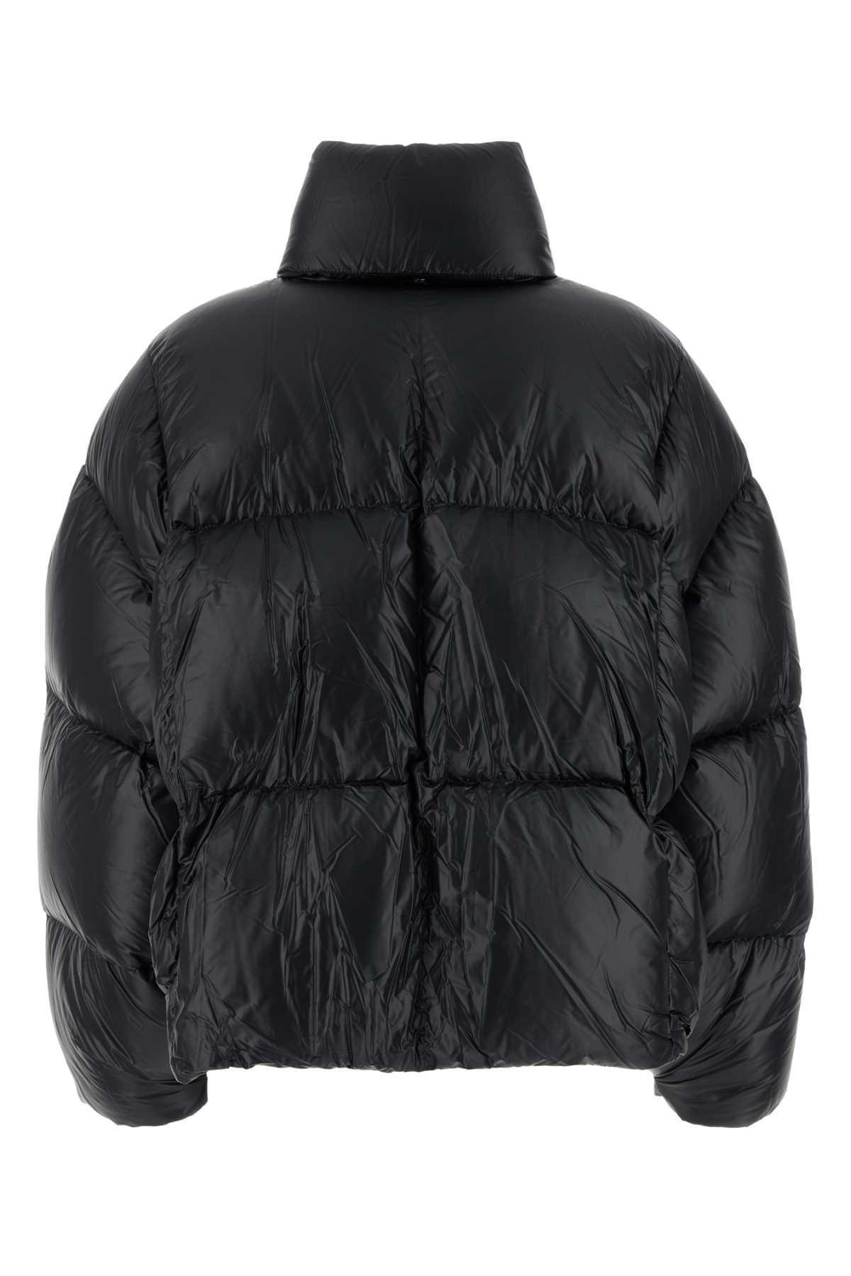 JIL SANDER Black Nylon Dona Jacket In Multicolor Product Image