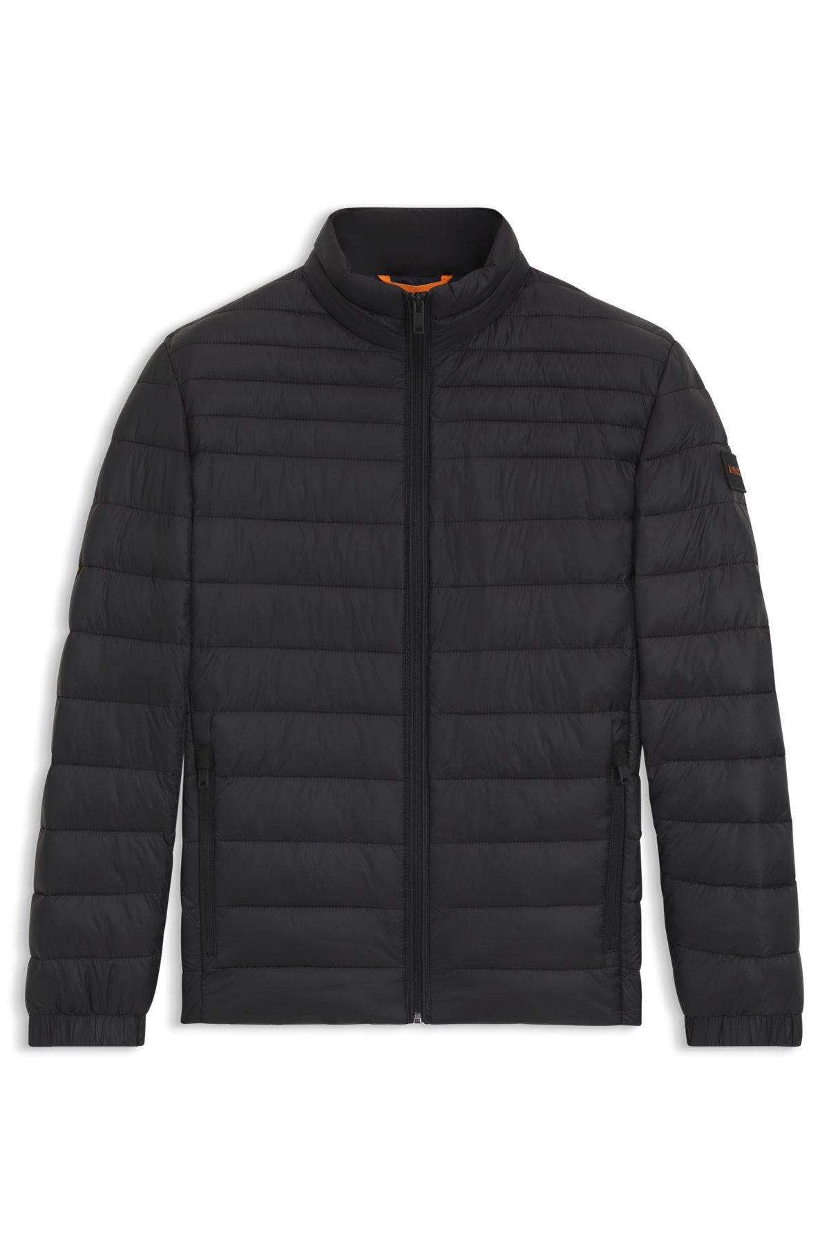 Water-repellent quilted field jacket with packable hood Product Image