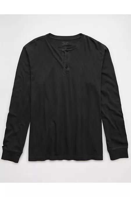 AE Long-Sleeve Thermal Henley T-Shirt Men's Product Image