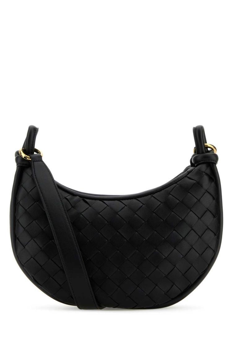 Black Leather Gemelli Crossbody Bag Product Image