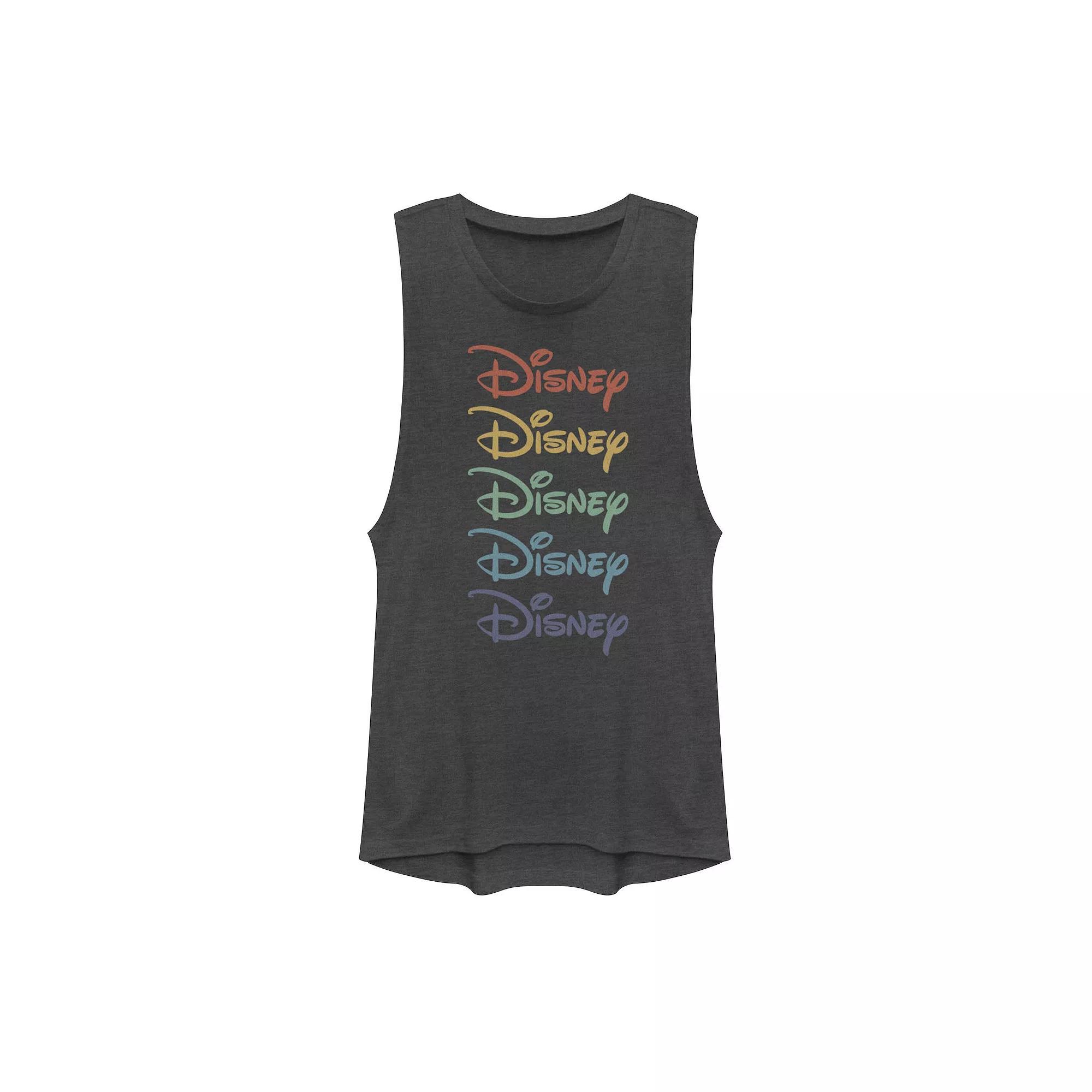 Disney's Minnie Mouse Distressed Framed Portrait Juniors' Muscle Tank Top, Girl's,  Product Image