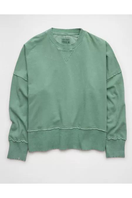 AE Big Hug Crew Neck Sweatshirt Womens Product Image