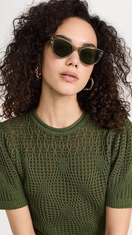 GARRETT LEIGHT Glco x Clare V. Sunglasses | Shopbop Product Image