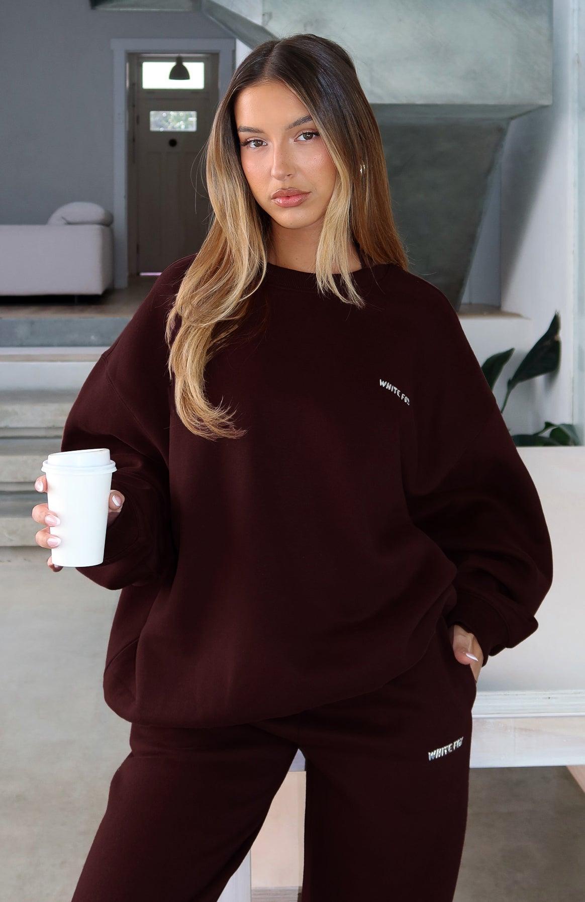 Test Drive Oversized Sweater Chocolate Product Image