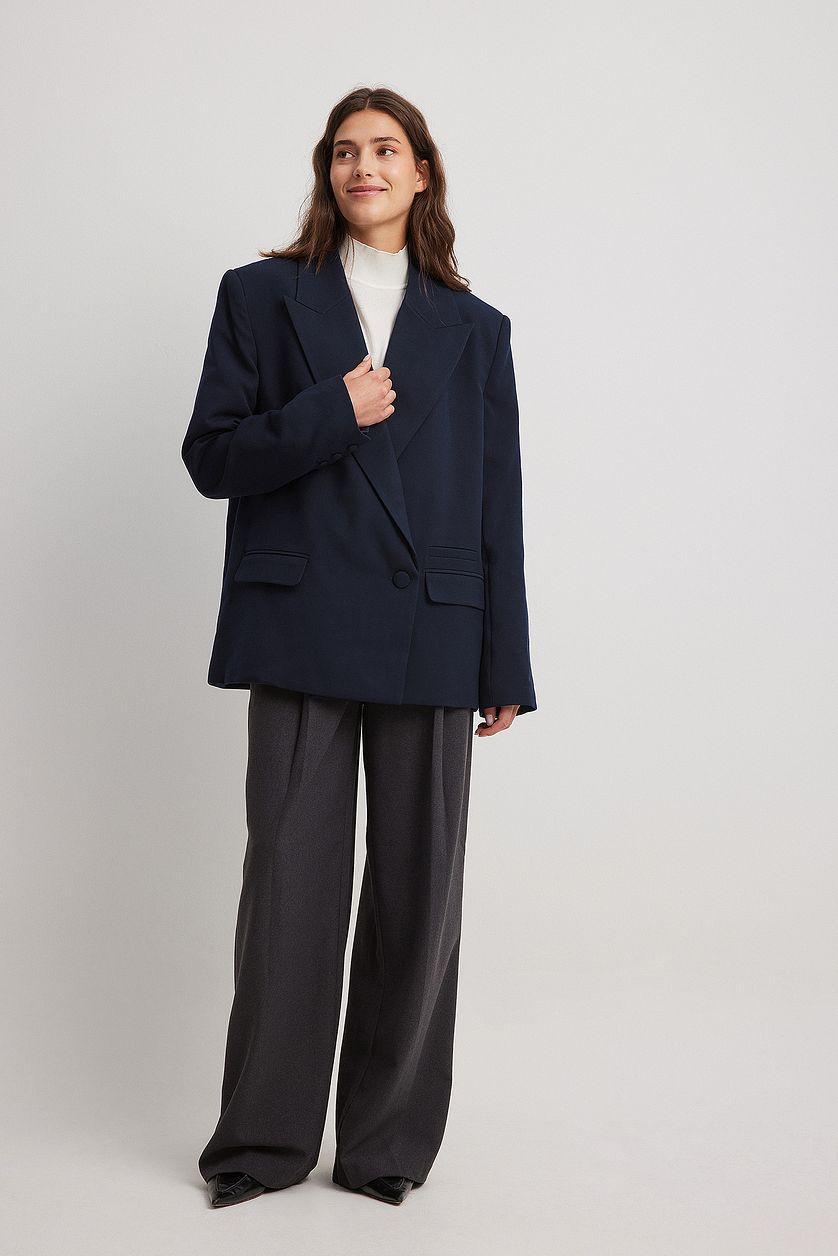 Oversized Padded Blazer Jacket Product Image