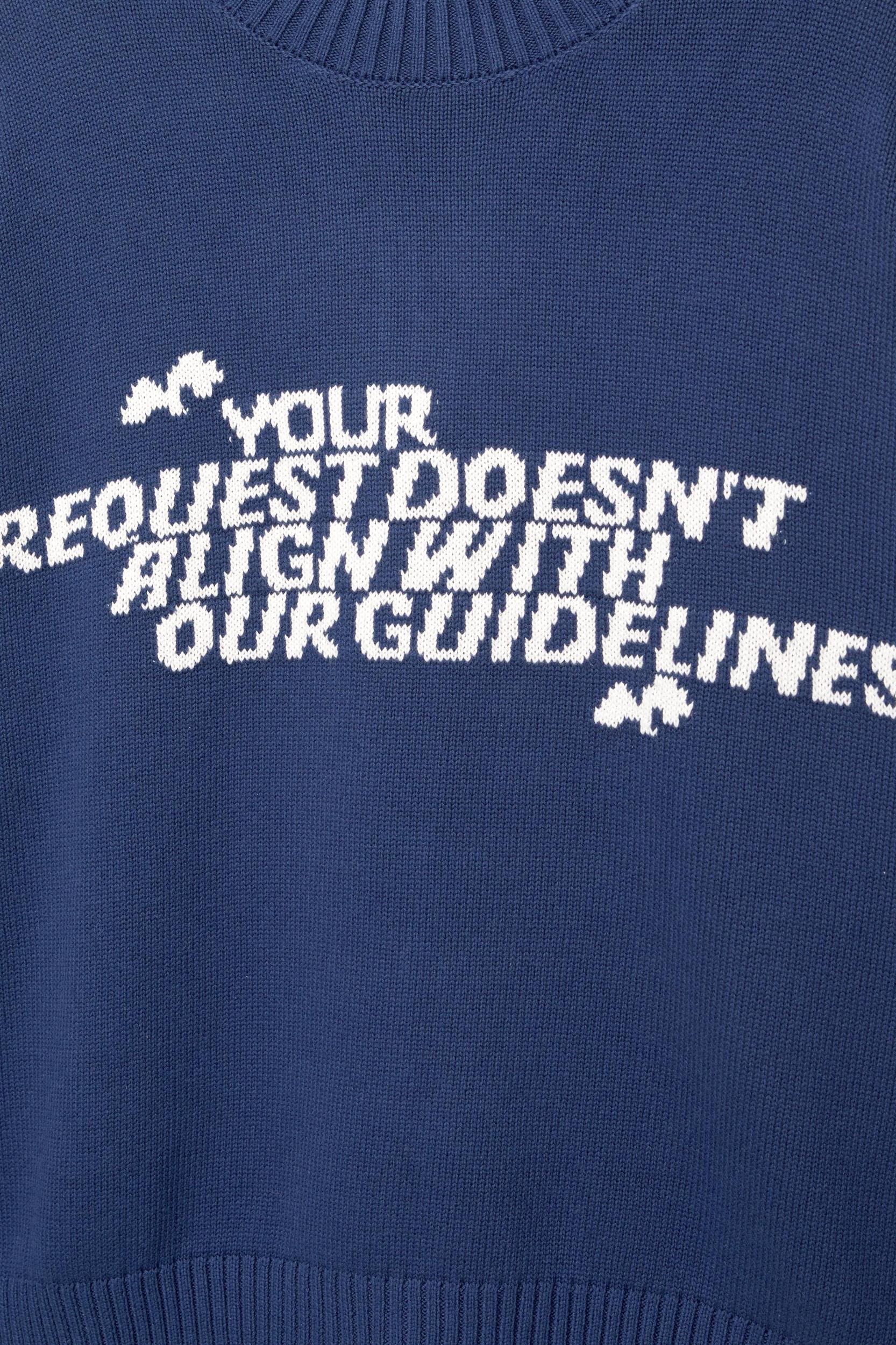 Text graphic jumper Product Image
