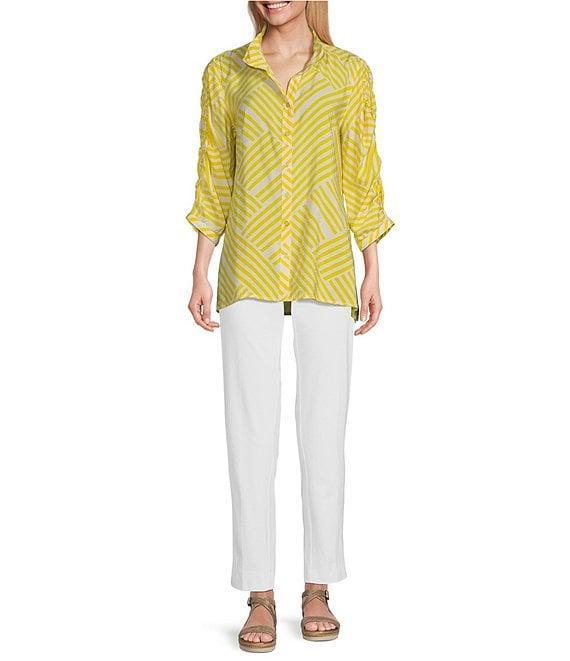 Slimsation® by Multiples Relaxed Tapered Leg Tummy Control Pull-On Ankle Pants Product Image