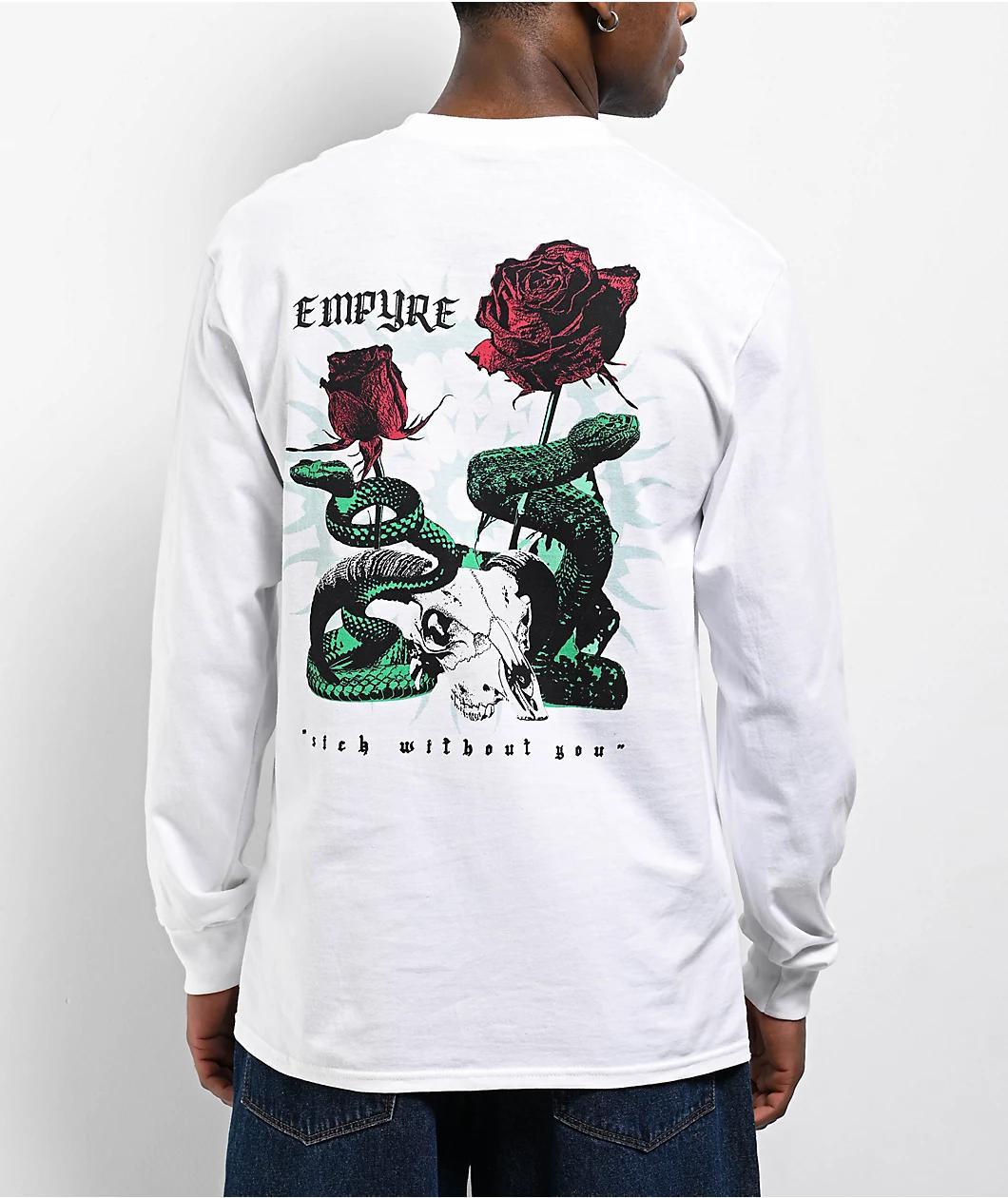 Empyre Sick Without You White Long Sleeve T-Shirt Product Image