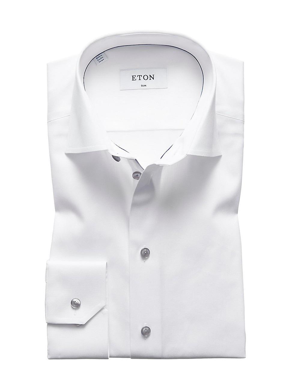 Mens Slim-Fit Twill Dress Shirt Product Image