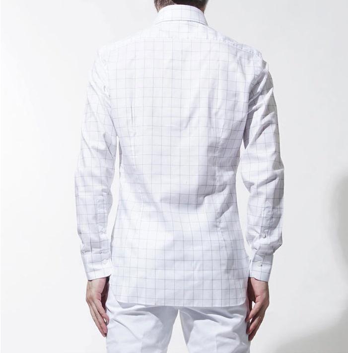 ZEGNA Plaid Shirt In White Product Image