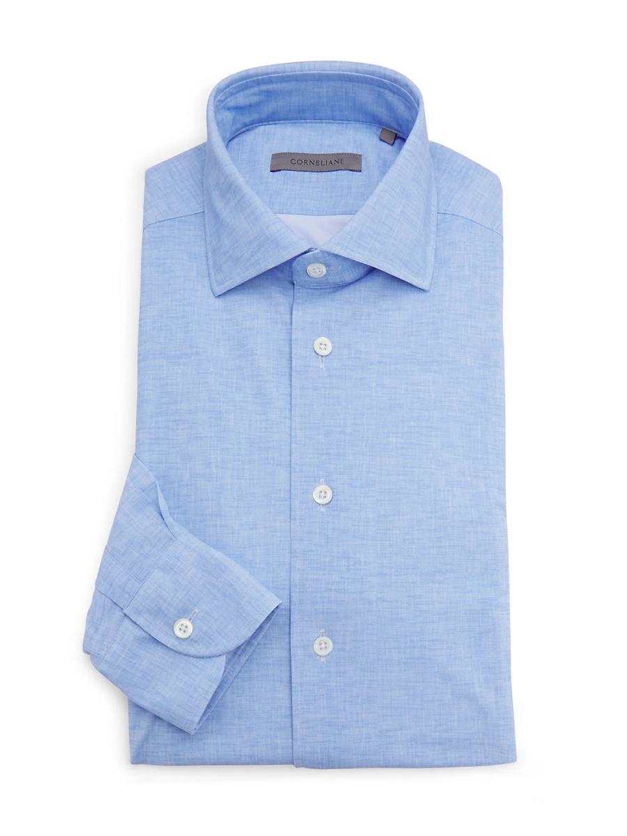 Mens Stretch-Chambray Button-Front Shirt Product Image