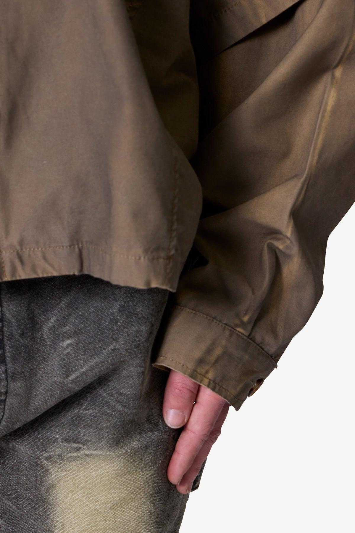 Oiled Hunting Poncho Jacket - Tan Product Image