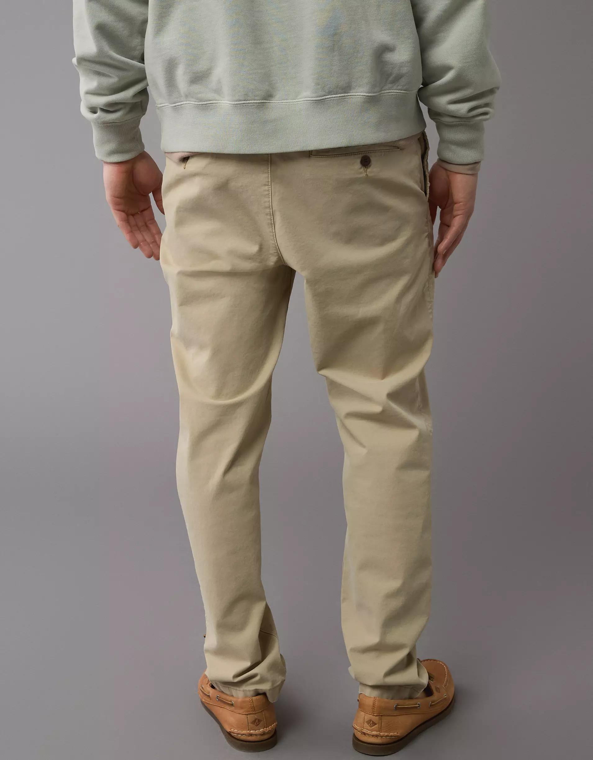 AE Flex Slim Straight Lived-In Khaki Pant Product Image