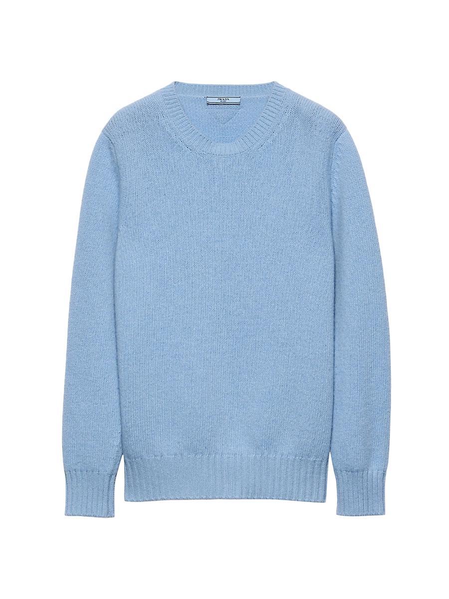 Womens Wool And Cashmere Crew-Neck Sweater Product Image