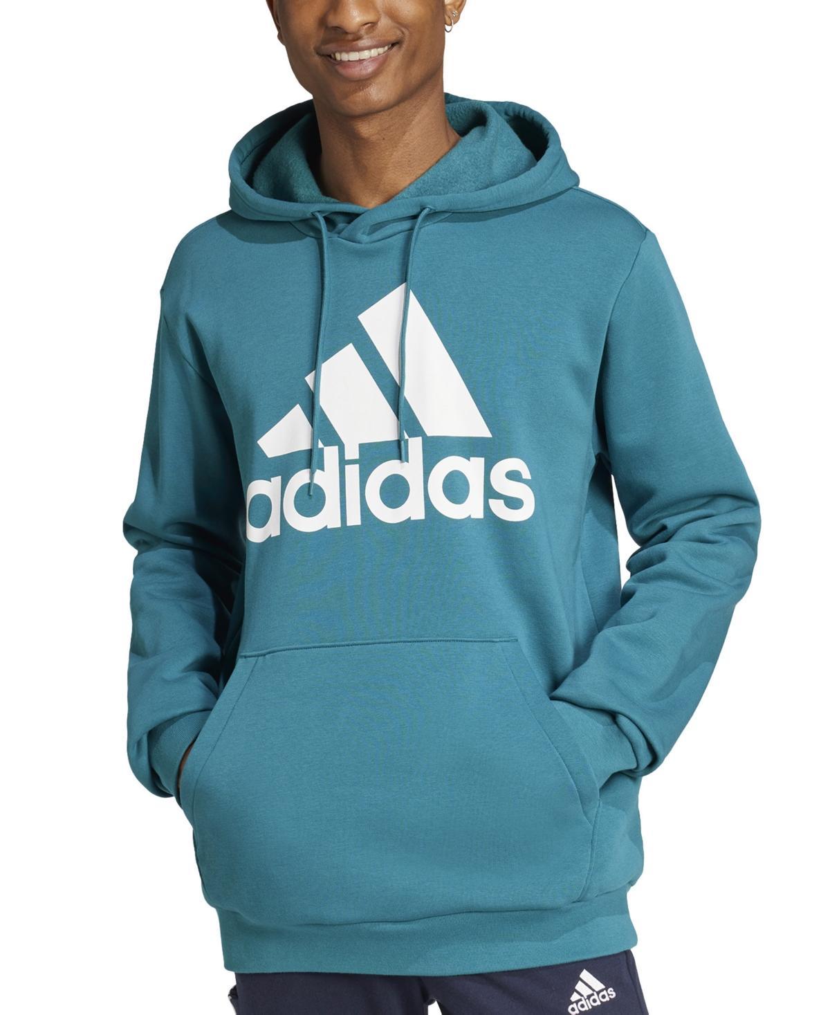 Mens adidas Essential Big Logo Fleece Hoodie Product Image