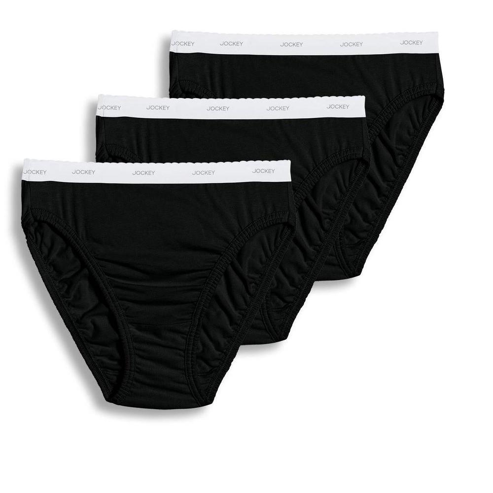 Jockey Women's Classic French Cut - 3 Pack 5 Black Product Image