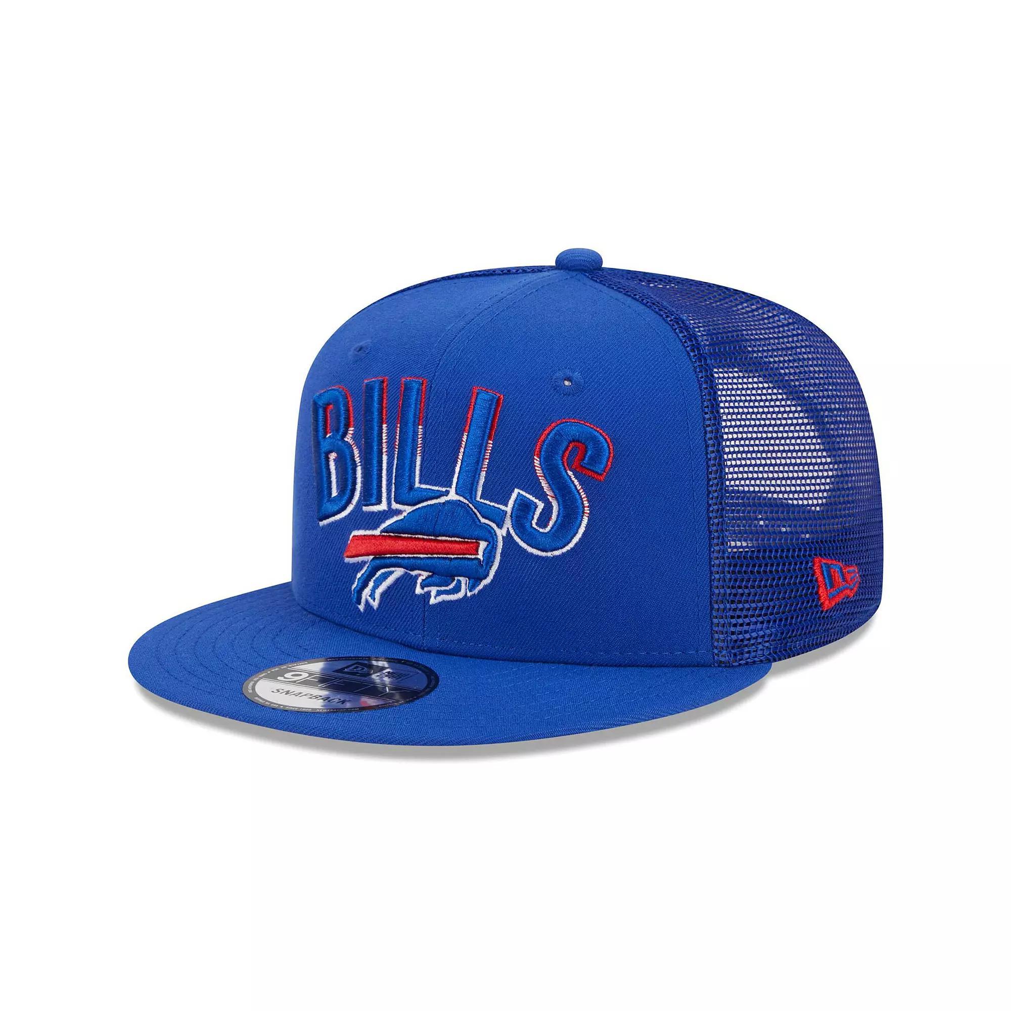 Men's New Era Royal Buffalo Bills Grade Trucker 9FIFTY Snapback Hat, Blue Product Image