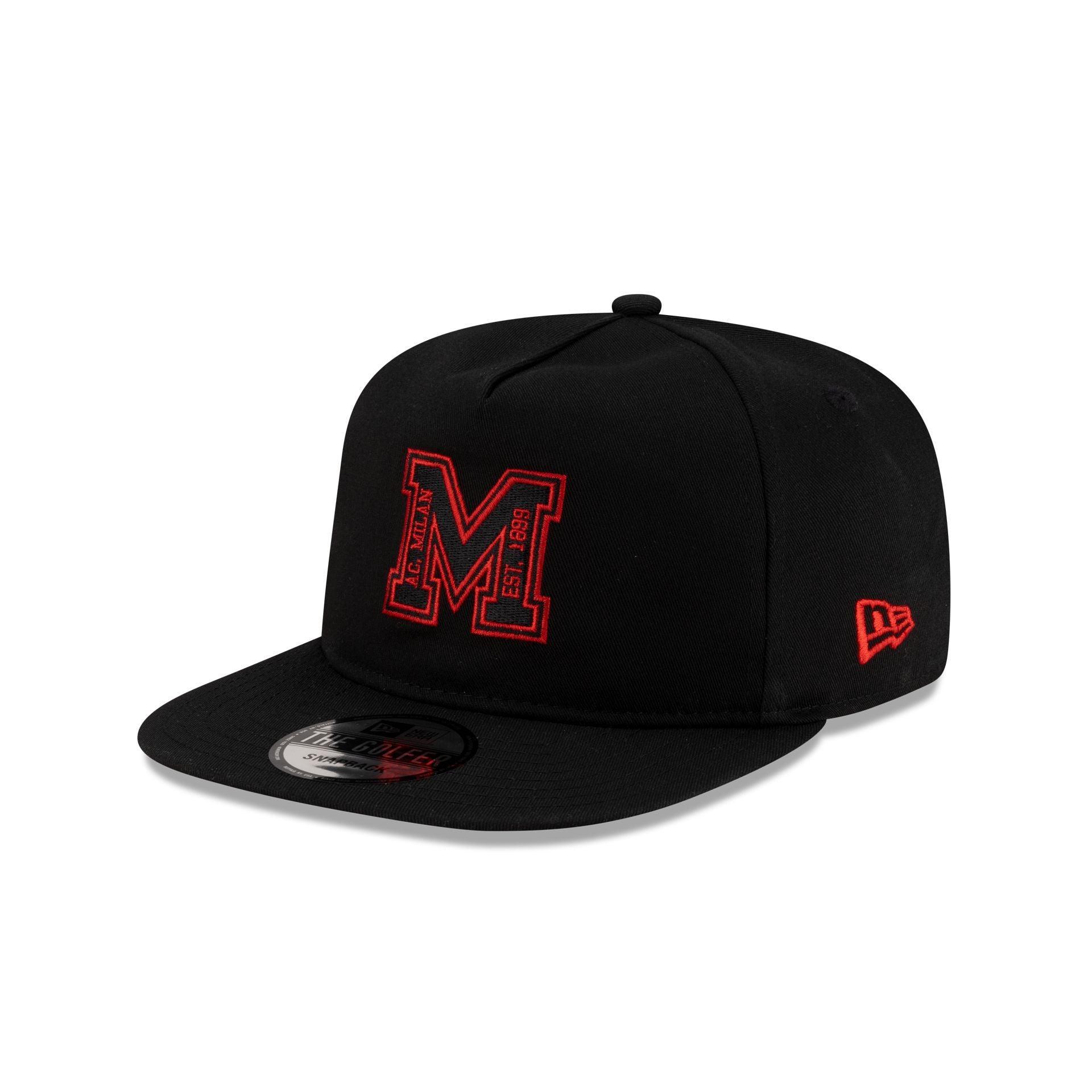 AC Milan M Logo Black Golfer Hat Male Product Image