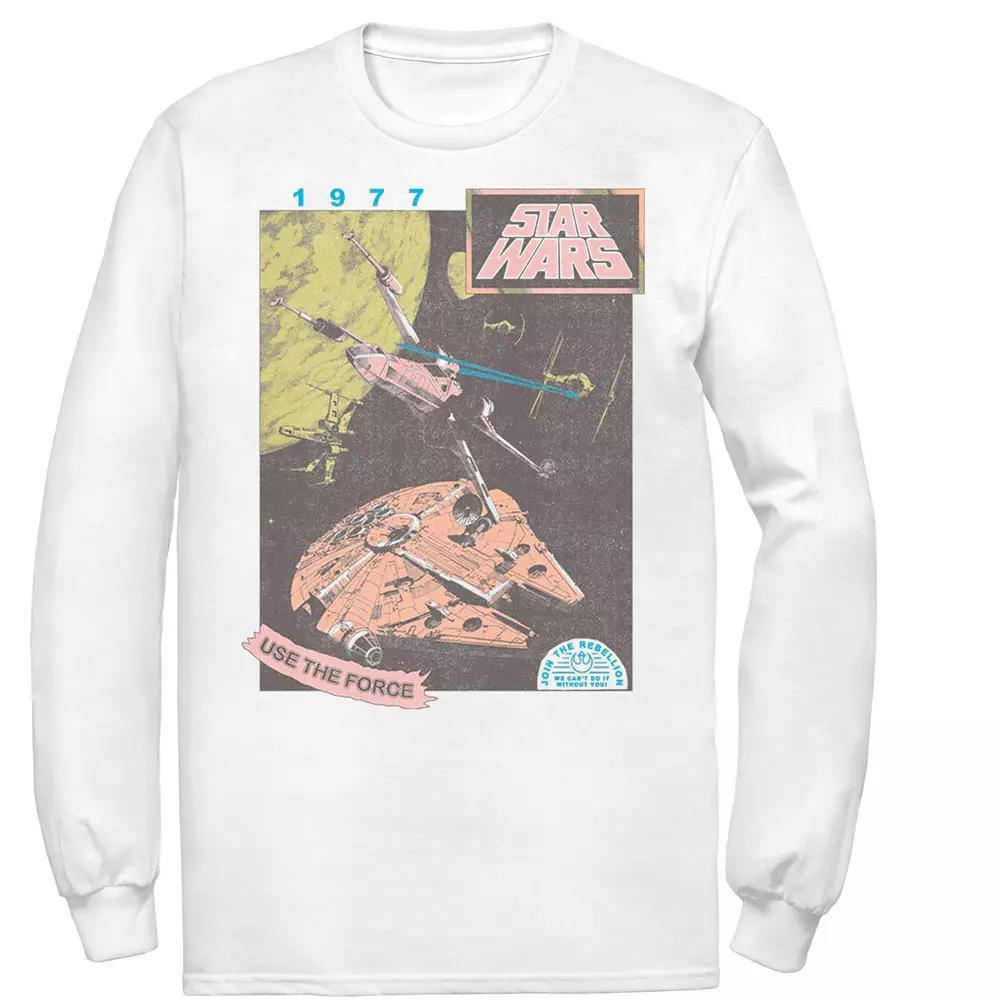 Men's Star Wars Join The Rebellion Tee, Size: Large, White Product Image