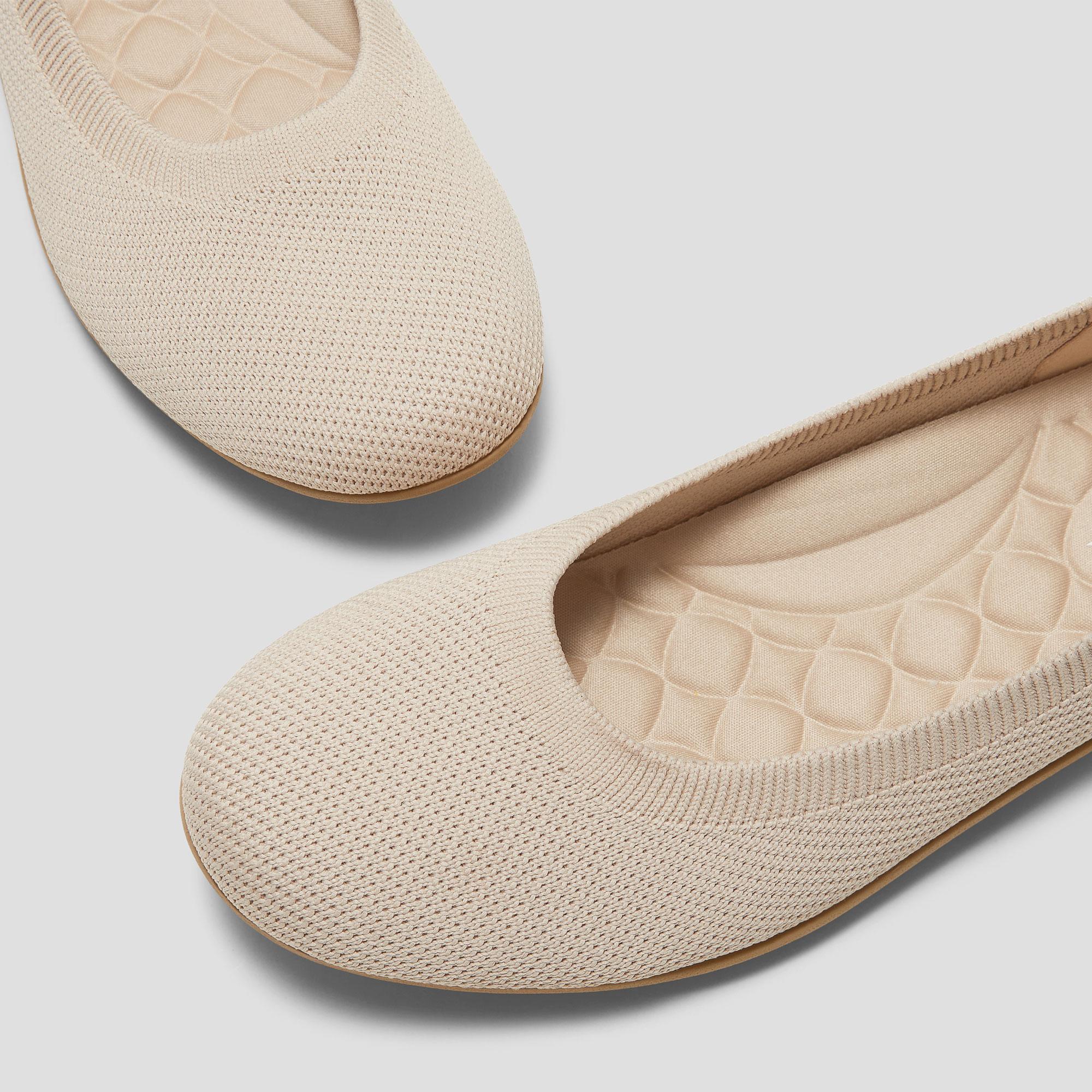 Water-Repellent Round-Toe Flats (Claire Walker) Product Image