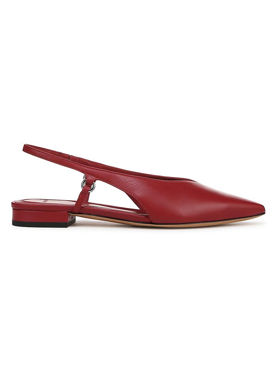 Womens Ines Leather Slingback Flats Product Image