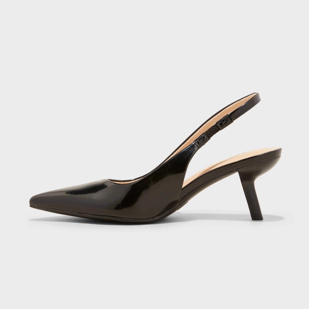 Women's Aubrey Slingback Heels with Memory Foam Insole - A New Day™ Product Image