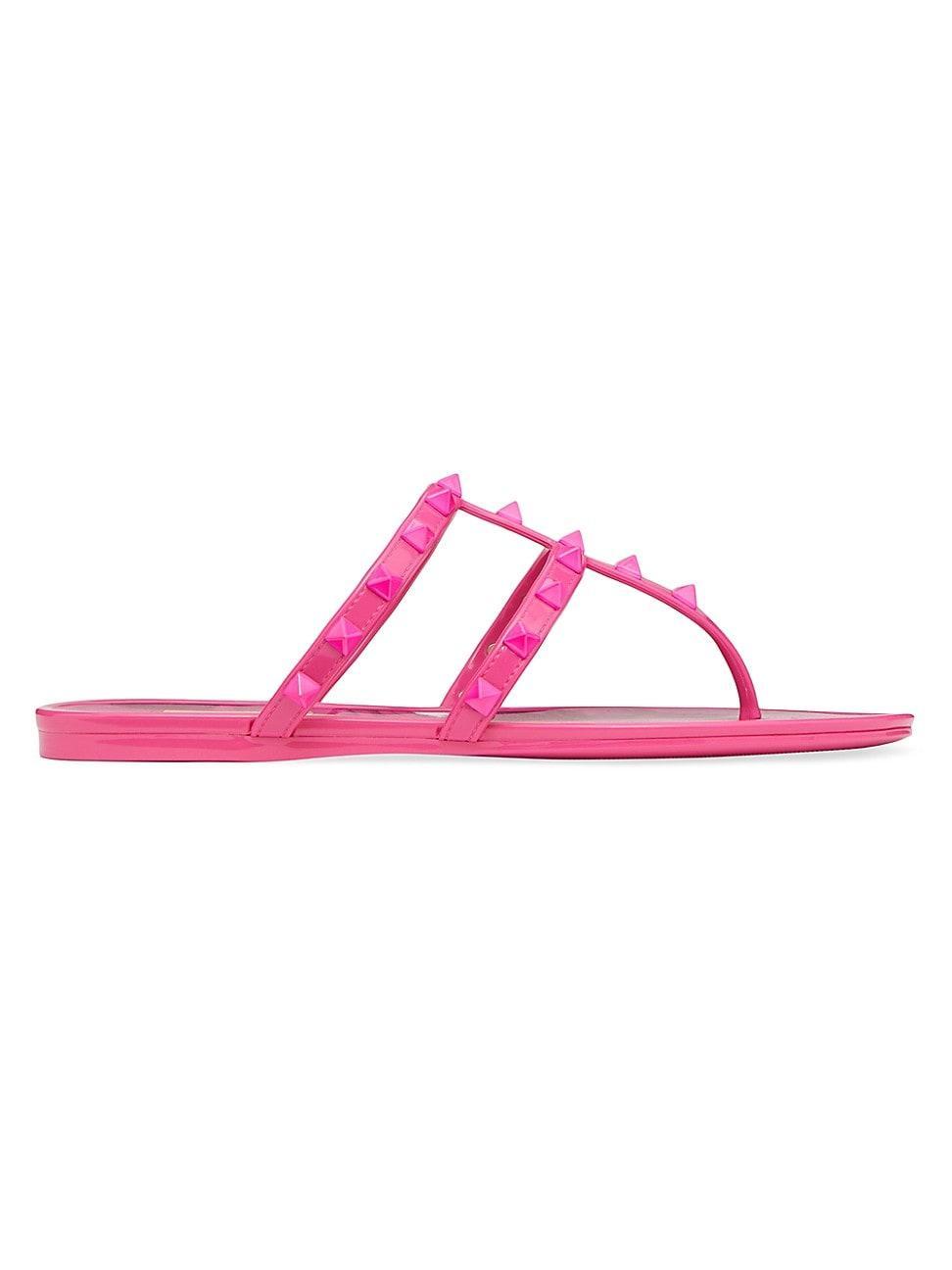 Womens Rockstud Flat Rubber Sandal Product Image