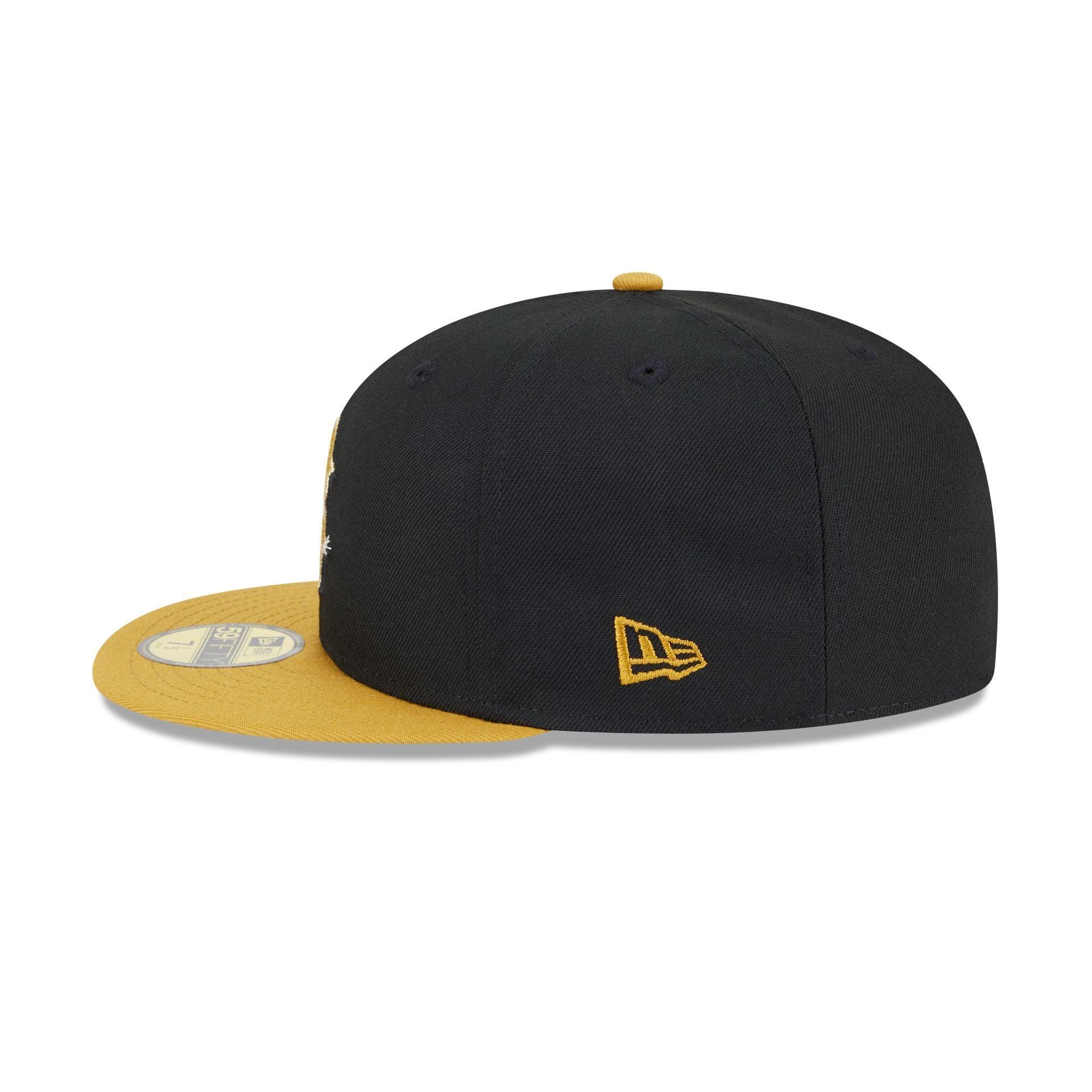 Chicago Cubs Metallic Gold Logo 59FIFTY Fitted Hat Male Product Image