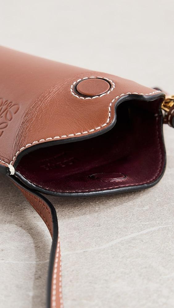 What Goes Around Comes Around Loewe Brown Calfskin Gate Pocket Bag | Shopbop Product Image