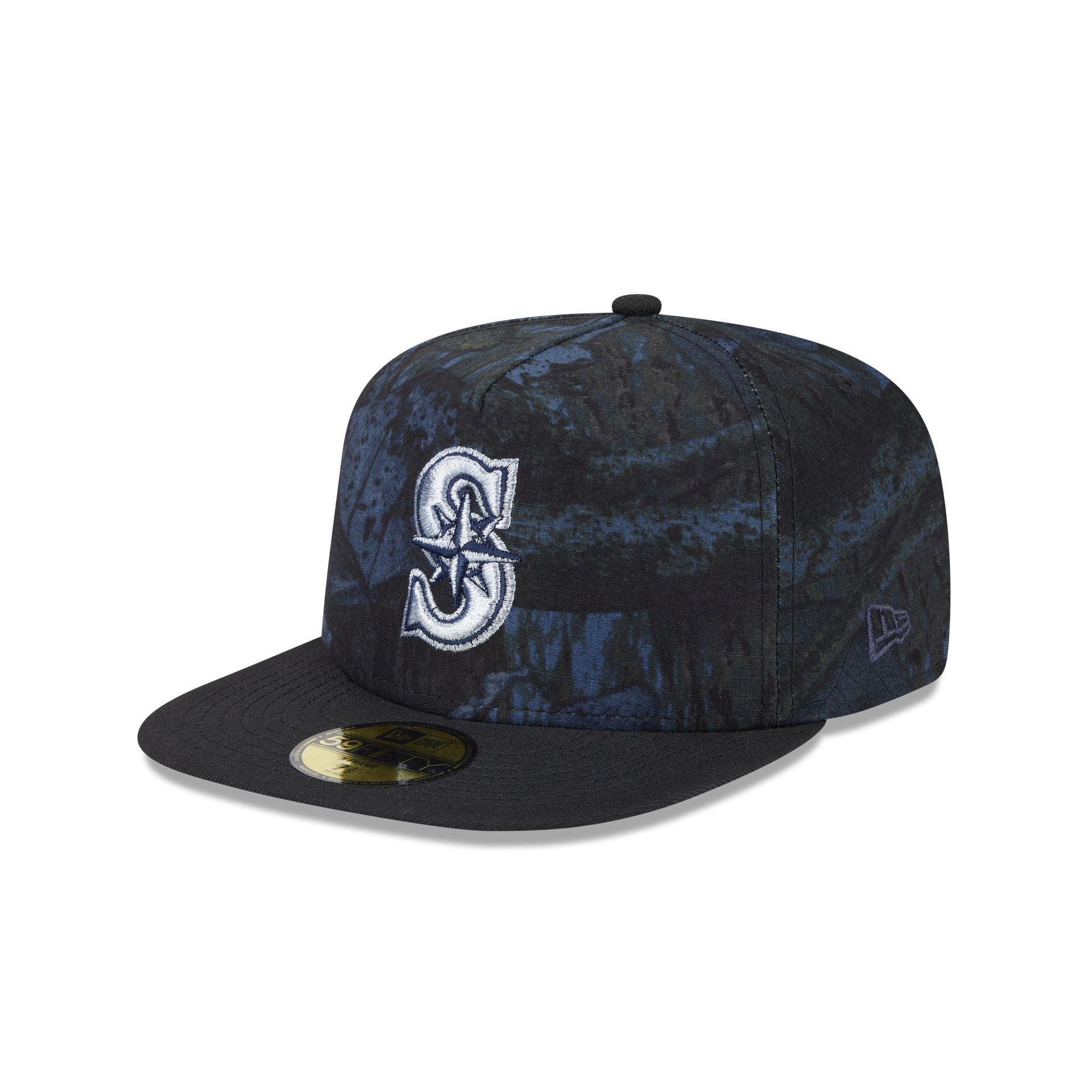 Just Caps Ripstop Camo Seattle Mariners 59FIFTY A-Frame Fitted Hat Male Product Image